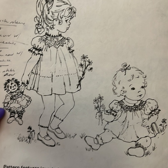 Bishop Dress Pattern for English Smocking Little Sunday Dress Florence Roberson - Picture 5 of 5